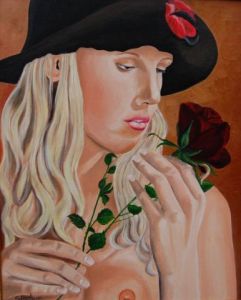 Voir le détail de cette oeuvre: Un chapeau un sein une rose